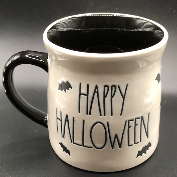 New Rae Dunn "Happy Halloween" Snoopy Mummy Mug Double Sided 20 oz - Picture 3 of 6